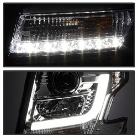 Phares de projecteur Spyder Chevy Tahoe / Suburban 2015-2016 - DRL LED - Chrome PRO-YD-CTA15-DRL-C