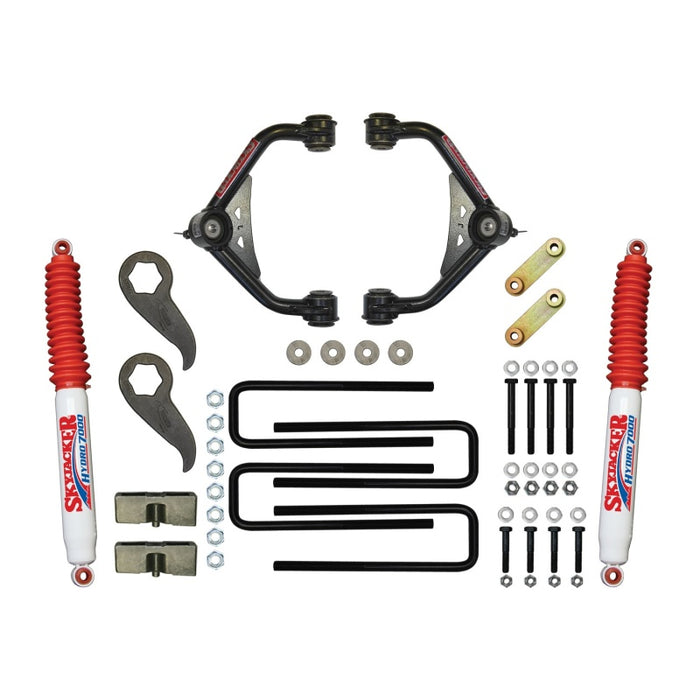 Skyjacker 2011-2019 GM 2500HD/3500HD 2WD/4WD 3-3,5 pouces Kit de levage UCA avec amortisseurs arrière Hydro 7000