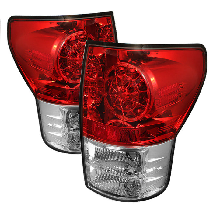 Feux arrière LED Spyder Toyota Tundra 07-13 Rouge Clair ALT-YD-TTU07-LED-RC