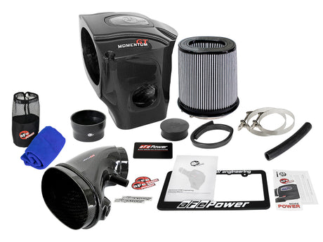 aFe Black Series CAIS en fibre de carbone avec filtre PDS 11-19 Dodge Challenger/Charger SRT8 V8-6.4L