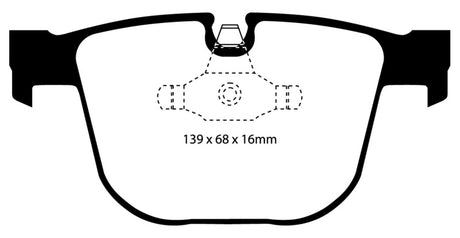 EBC 08-10 BMW M3 4.0 (E90) Redstuff Rear Brake Pads