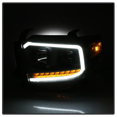 Phares de projecteur à barre lumineuse à DEL DRL xTune 14-17 pour Toyota Tundra - Noir (PRO-JH-TTU14-LB-BK)
