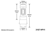 Ampoule LED 3157 pour feu arrière/clignotant arrière Diode Dynamics 07-13 GMC Sierra 1500 HP11 LED - Rouge Lot de 4