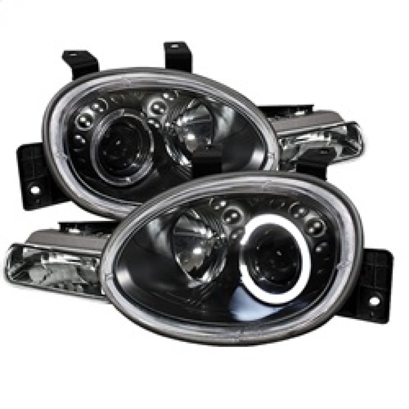 Phares de projecteur à LED Halo Blk pour Spyder Dodge Neon 95-99/Plymouth Neon 95-99 PRO-YD-DN95-HL-BK