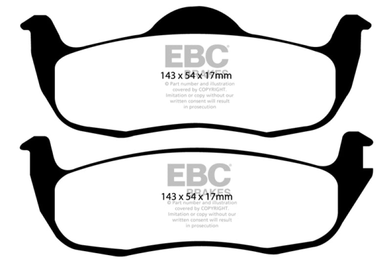 Plaquettes de frein arrière extra-robustes EBC 05-10 Jeep Commander 3.7