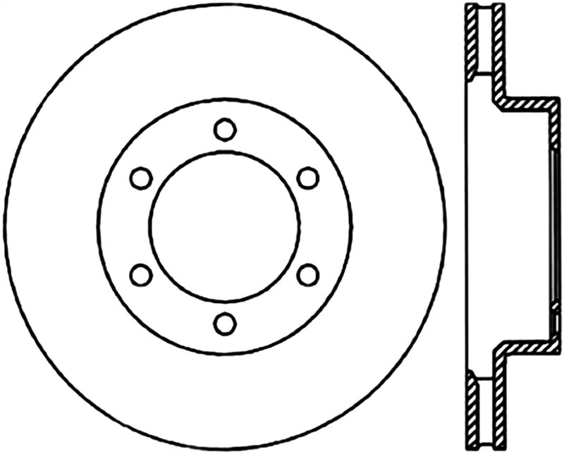 Disque de frein sport fendu avant droit StopTech Cryo 03-09 Toyota 4Runner