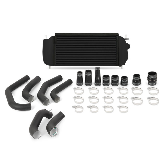 Kit de refroidisseur intermédiaire Mishimoto 15-17 Ford F-150 2,7 L EcoBoost Black Performance avec tuyaux noirs