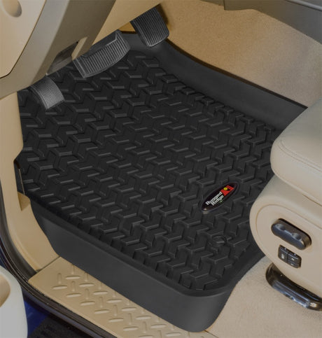 Revêtement de plancher avant Rugged Ridge noir pour Ford F-150 Raptor 2004-2008 / Standard / Extended