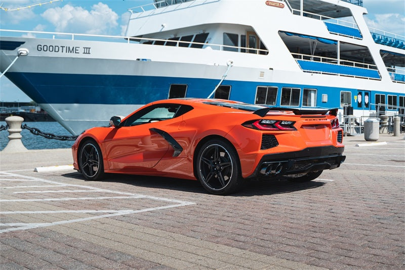 Corsa 2020 Corvette C8 Échappement Cat-Back Xtreme 3 pouces 4,5 pouces Embouts Quad noirs - Supprime la valve AFM d'origine