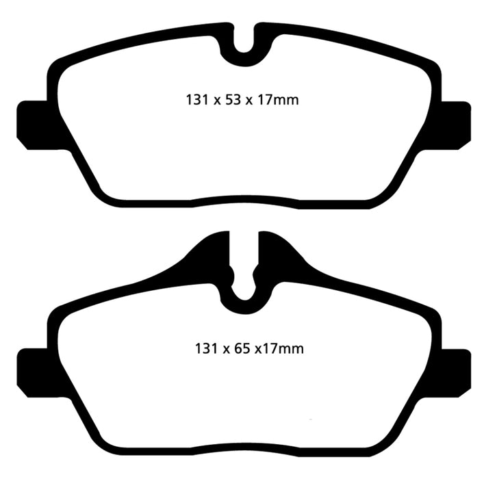 Plaquettes de frein avant EBC 14+ Mini Hardtop 1.5 Turbo Cooper Yellowstuff