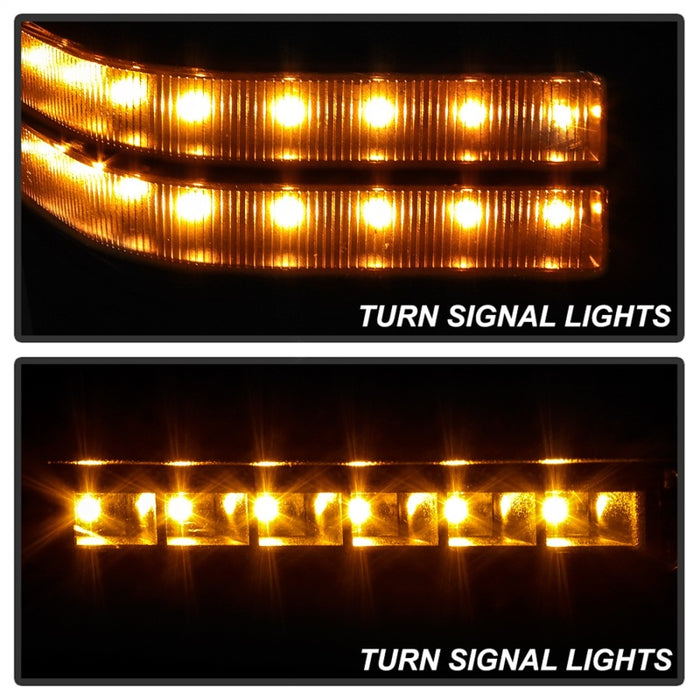 Rétroviseurs manuels télescopiques à LED xTune 99-07 Ford Super Duty - Smk (paire) (MIR-FDSD99S-G4-MA-RSM-SET)