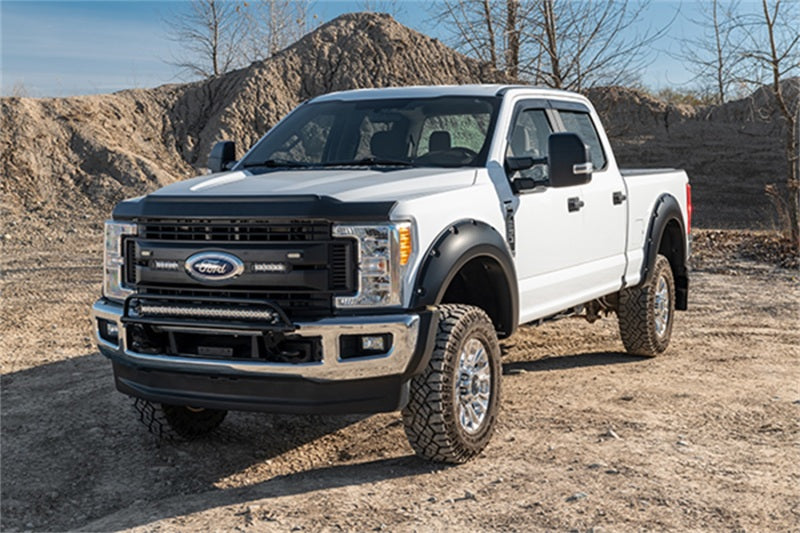 Protecteur de capot à profil bas texturé Aeroskin II AVS 17-18 pour Ford F-250 Super Duty - Noir