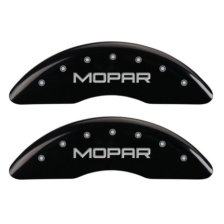 Couvre-étriers MGP 4 gravés avant et arrière MOPAR finition noire argent ch