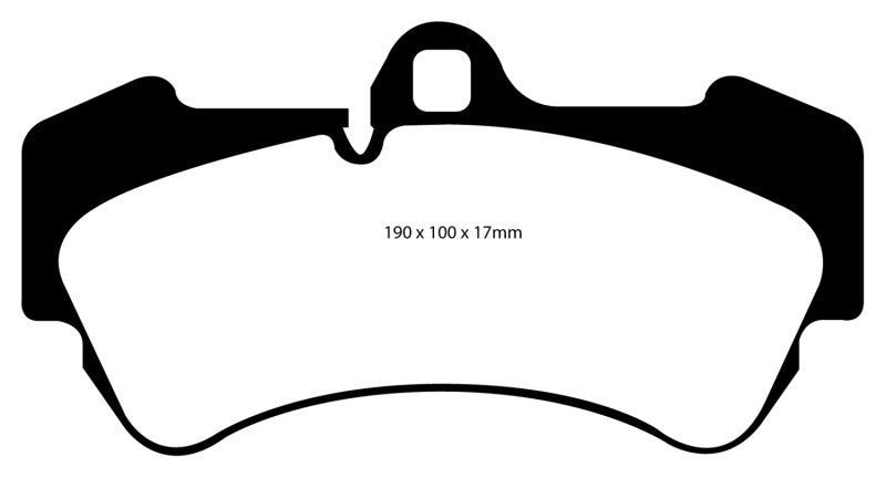 Plaquettes de frein avant EBC 04-07 Porsche Cayenne 3.2 Redstuff