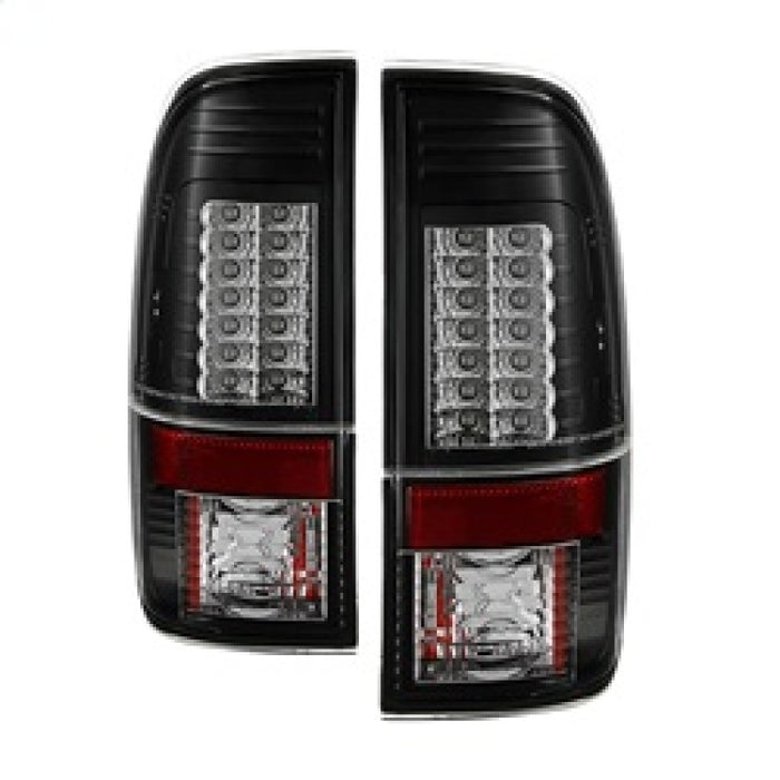 Feux arrière à LED Spyder Ford Super Duty 08-15 Version 2 Noir ALT-YD-FS07-LED-G2-BK