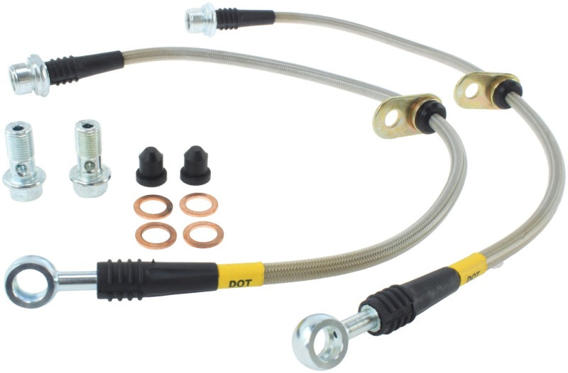 Kit de conduites de frein avant en acier inoxydable StopTech pour Toyota Land Cruiser 08-10