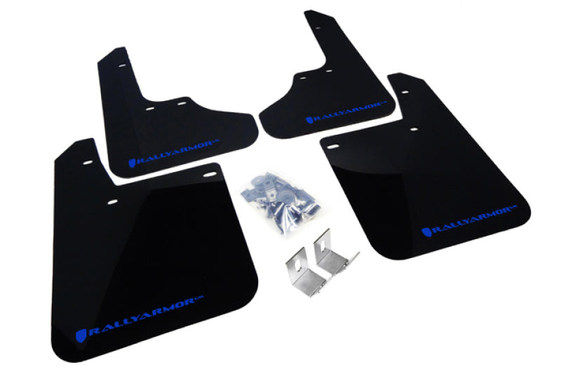 Bavette garde-boue Rally Armor 93-01 Subaru Impreza RS noire UR avec logo bleu