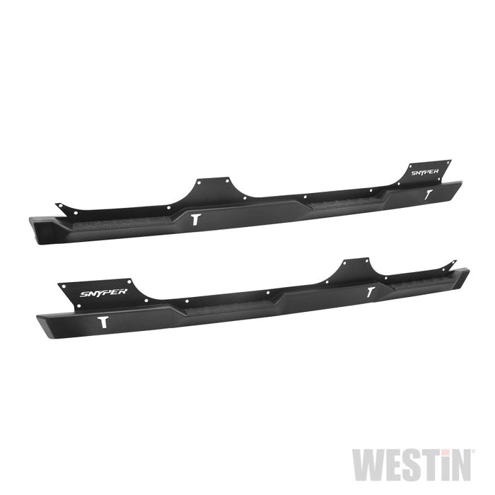 Marchepieds Westin/Snyper 07-17 Jeep Wrangler Unlimited Rock Slider - Noir texturé