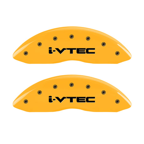 Couvre-étriers MGP 4 gravés avant et arrière i-Vtec finition jaune noir ch