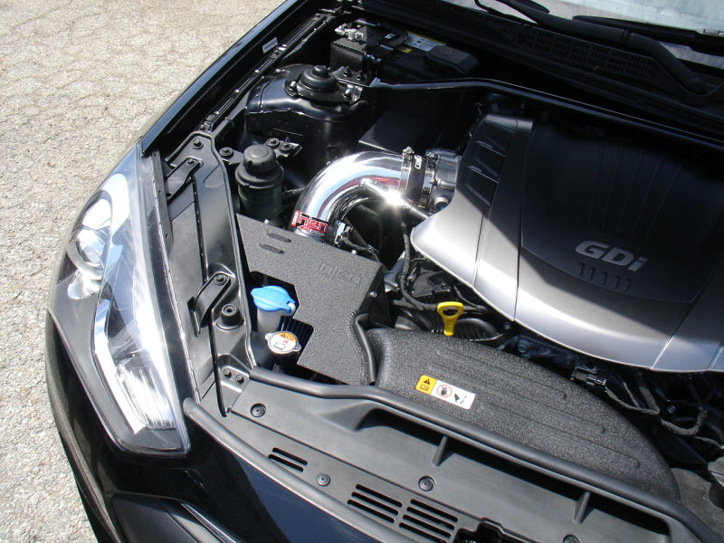Injen 2013+ Hyundai Genesis Coupé (3,8 L UNIQUEMENT) V6 poli Short Ram Intake avec bouclier thermique et couvercle