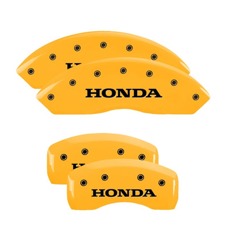 MGP Front set 2 Étrier Covers Gravé Avant FIT Finition Jaune Noir