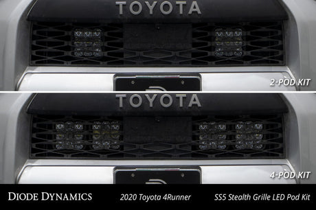 Kit de 4 modules LED pour calandre Stealth Toyota 4Runner SS5 14-23 de Diode Dynamics Sport - Combo blanc