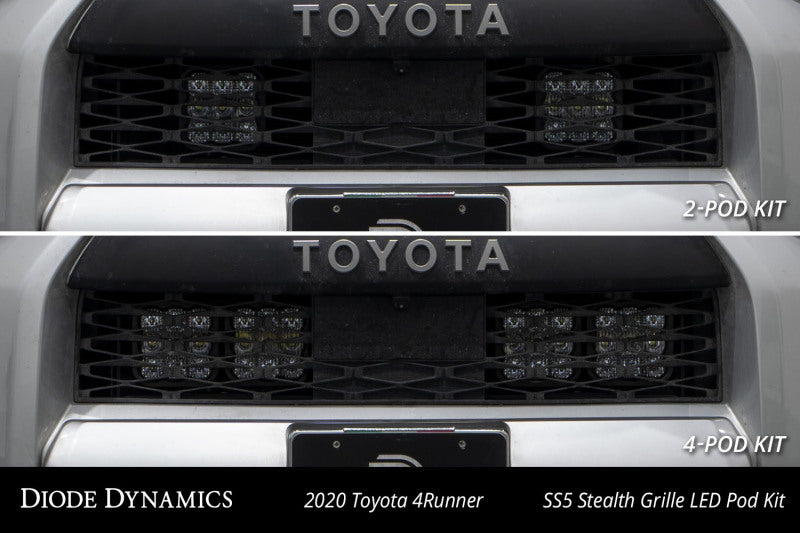 Kit de 4 modules LED pour calandre Stealth Toyota 4Runner SS5 14-23 de Diode Dynamics - Jaune Pro Driving