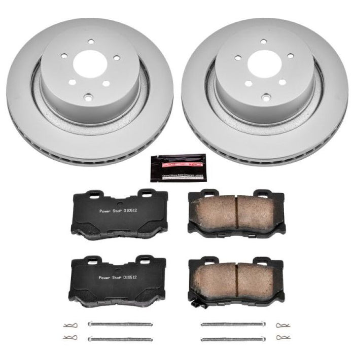 Kit de freins arrière Power Stop 09-13 Infiniti FX50 Z17 Evolution Geomet avec revêtement