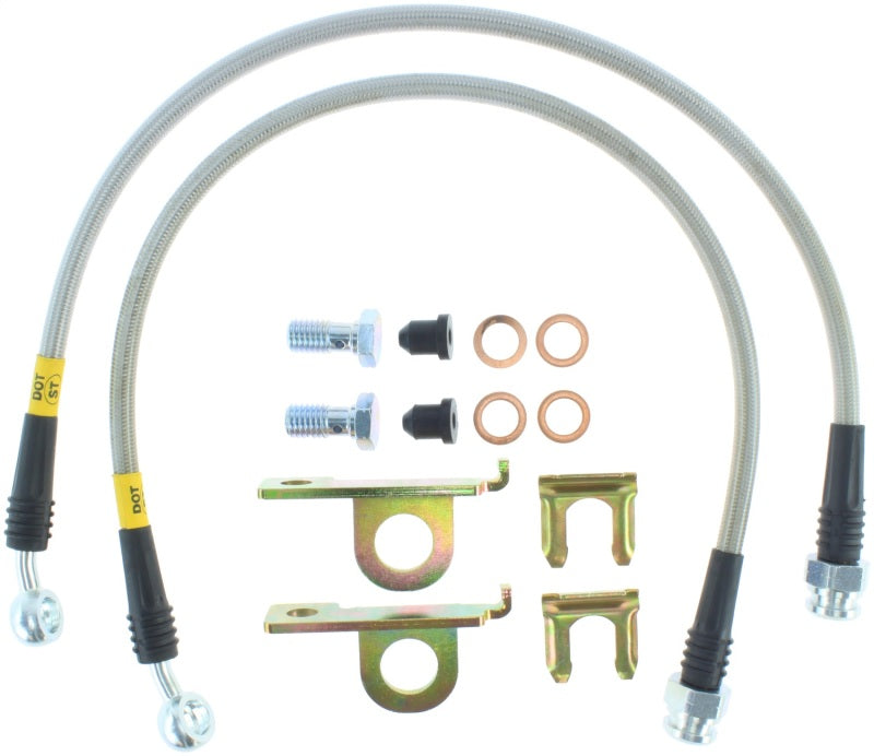 StopTech 04-08 Cadillac STS / 05-08 14-15 Chevrolet Corvette Stainless Steel Rear Brake Lines