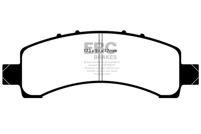 EBC 02 Cadillac Escalade 5.3 (étrier arrière Akebono) Plaquettes de frein arrière Ultimax2