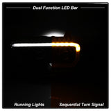Phares de projet xTune 16-18 Toyota Tacoma SR/SR5 DRL avec clignotants - Noir Smk (PRO-JH-TTA16-SR-BSM)