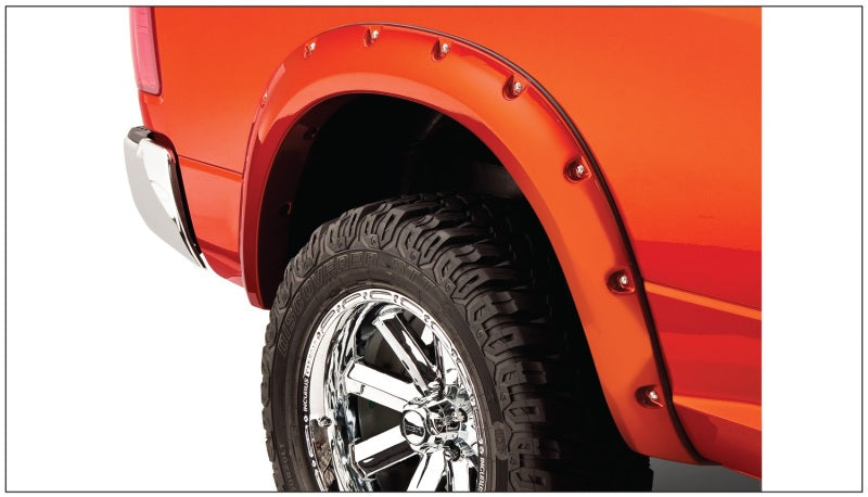 Bushwacker 09-18 Dodge Ram 1500 Fleetside Pocket Style Flares 4 pièces 67,4/76,3/96,3 pouces - Noir