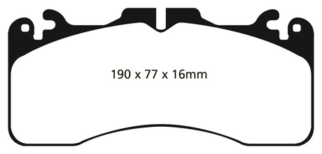 EBC 09+ Lexus LS460 4.6 Sport Yellowstuff Front Brake Pads