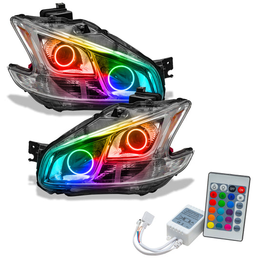 Oracle 09-13 Nissan Maxima SMD HL (Non-HID)-Chrome - ColorSHIFT w/ Simple Controller SEE WARRANTY