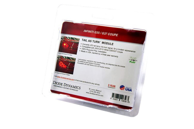 Module de clignotant arrière USDM Diode Dynamics G35/G37 Coupé/Q60 pour Infiniti (paire)