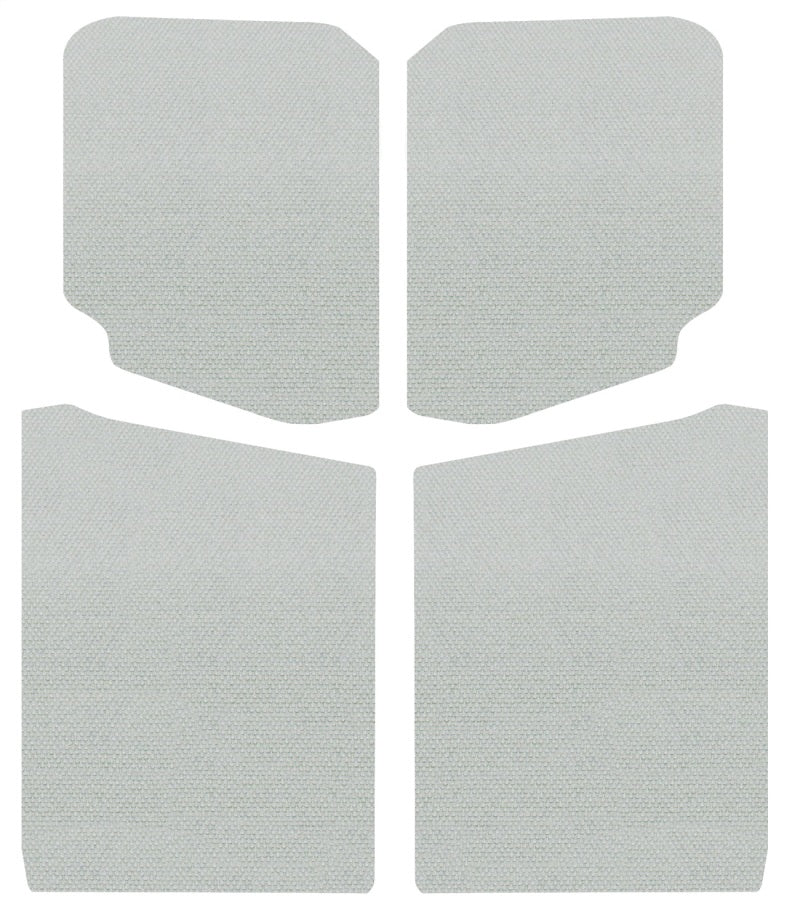 Tapis de protection pour toit de Jeep Wrangler JL 2 portes DEI 18-23 - 5 pièces - Blanc