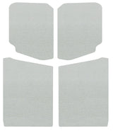 Tapis de protection pour toit de Jeep Wrangler JL 2 portes DEI 18-23 - 5 pièces - Blanc