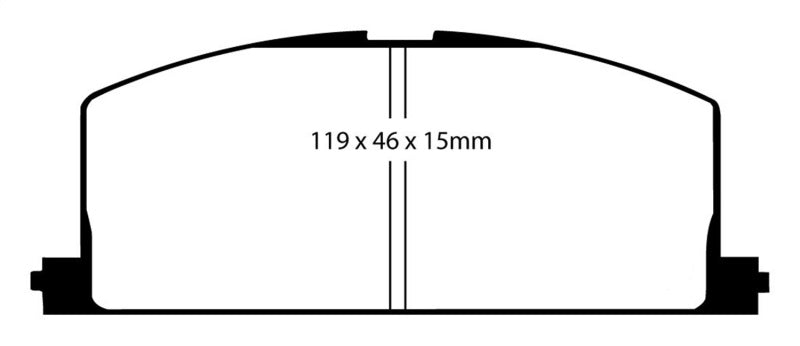 Plaquettes de frein avant EBC 90-91 Toyota Celica 1.6 Yellowstuff