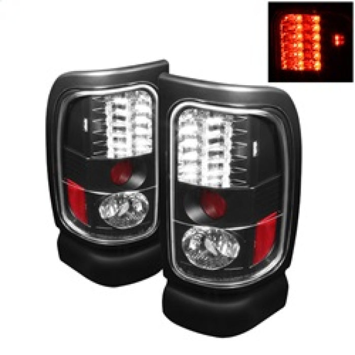 Feux arrière à LED Spyder Dodge Ram 1500 94-01/Ram 2500/3500 94-02 Noir ALT-YD-DRAM94-LED-BK