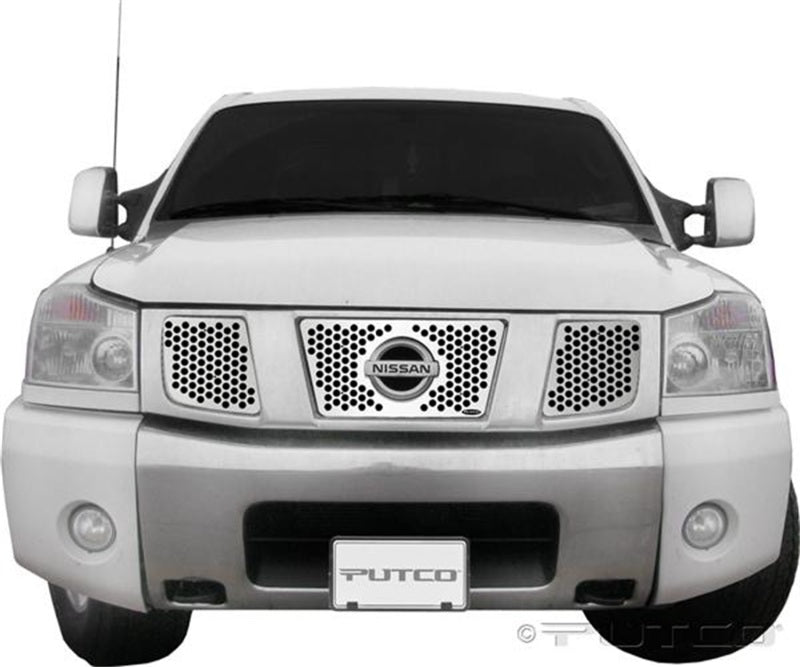 Grilles en acier inoxydable Putco 04-07 Nissan Titan / Armada Punch