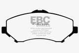 Plaquettes de frein avant EBC 08-11 Chrysler Town &amp; Country 3.3 Greenstuff