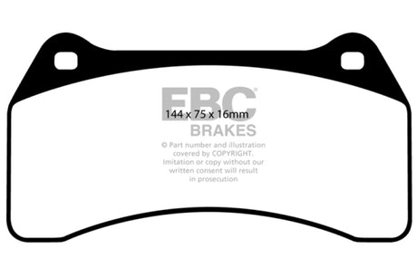 Plaquettes de frein avant Redstuff EBC 03-06 Jaguar XJR 4.2 Supercharged