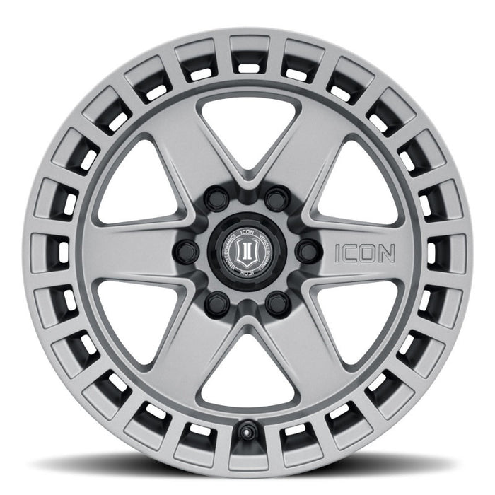 Roue en titane ICON Raider 17x8,5 6x5,5 0 mm de déport 4,75 pouces BS