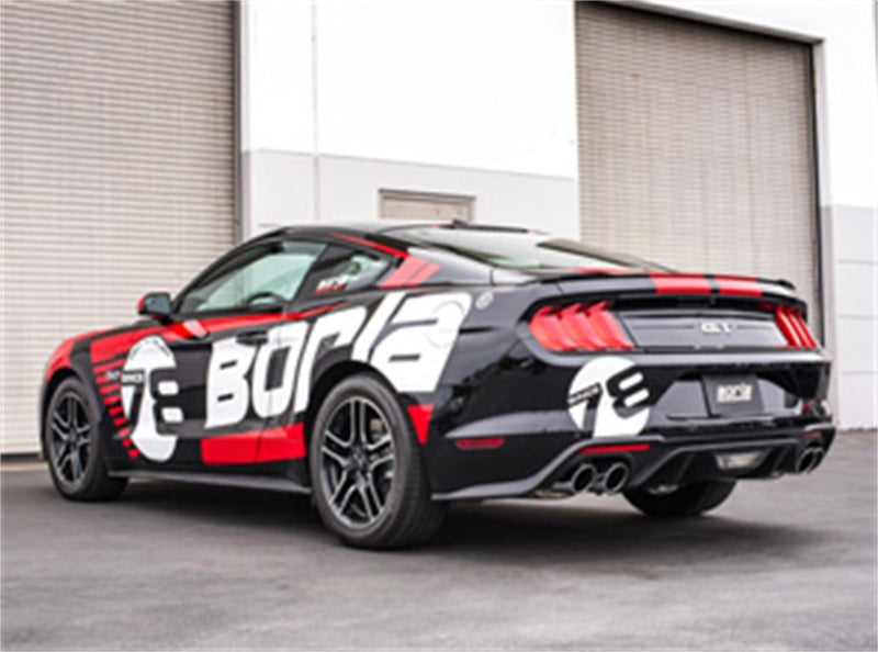 Borla 2018 Ford Mustang GT 5.0L AT/MT (sans soupapes) Échappement Cat-Back ATAK 3 pouces avec embouts polis