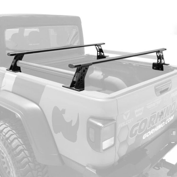 Kit de barres transversales Go Rhino 20-22 Jeep Gladiator JT/16-22 Toy. Tacoma/05-21 Nssn Frontier XRS - Tex. Blk