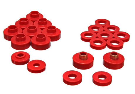 Supports de carrosserie Energy Suspension Cj5-7 - Rouge
