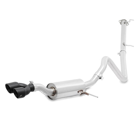 Échappement Cat-Back en acier inoxydable Mishimoto 14-16 Ford Fiesta ST 1,6 L 2,5 pouces avec embouts noirs
