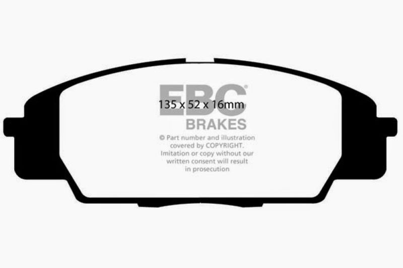 EBC 07-11 Acura CSX (Canada) 2.0 Type S Greenstuff Front Brake Pads