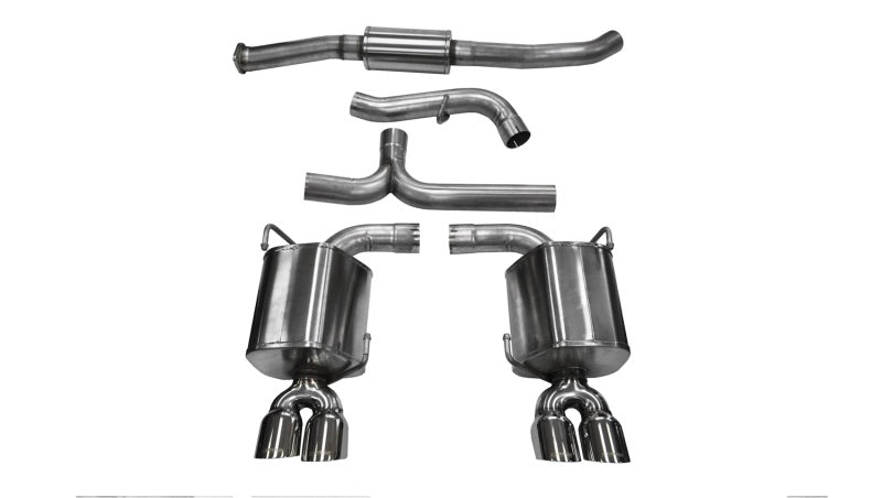 Corsa 11-13 Subaru Impreza Sedan STI 2.5L Turbo Manual Polished Sport Cat-Back Exhaust