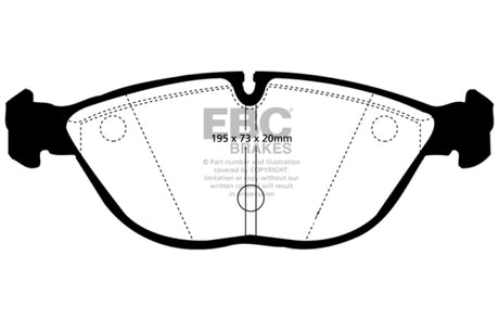 Plaquettes de frein avant EBC 00-03 BMW Z8 5.0 Greenstuff